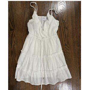Oh Polly US2 White Cotton Short Dress